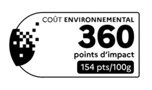 Logo affichage environnemental et coût environnemental