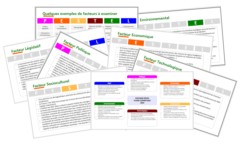 Analyse pestel marché cosmétiques bio 2024 2025
